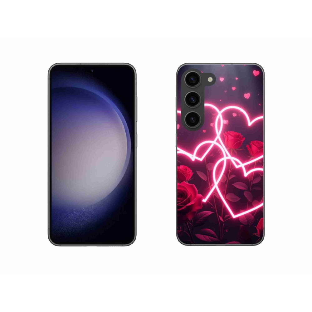 Gelový kryt mmCase na Samsung Galaxy S23 5G - srdce lásky