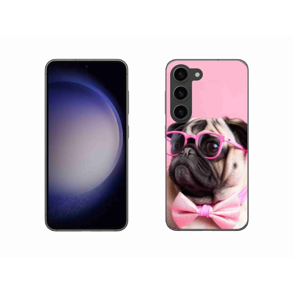 Gelový kryt mmCase na Samsung Galaxy S23 5G - stylový mops