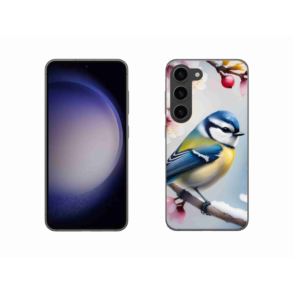 Gelový kryt mmCase na Samsung Galaxy S23 5G - sýkorka