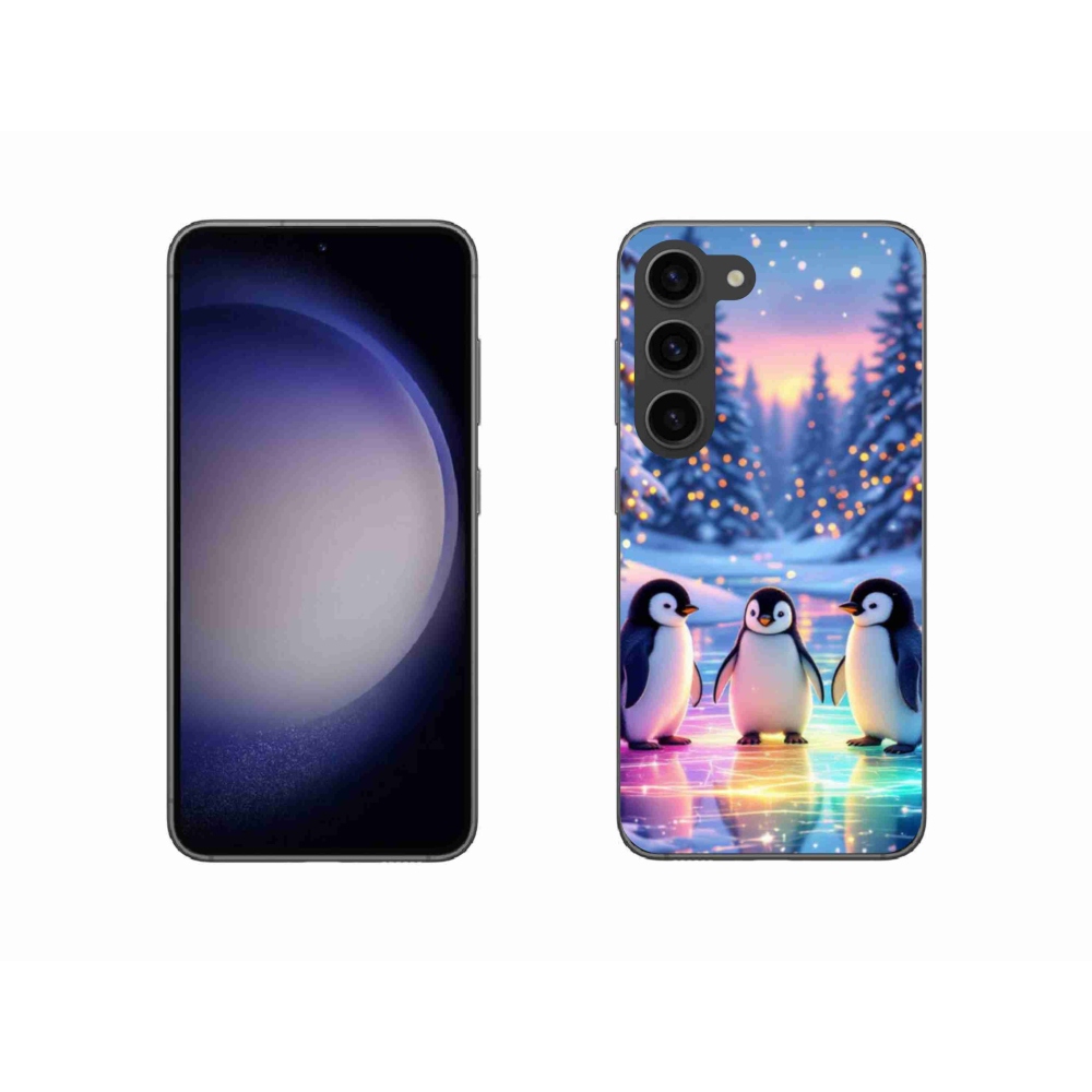 Gelový kryt mmCase na Samsung Galaxy S23 5G - tučnáci