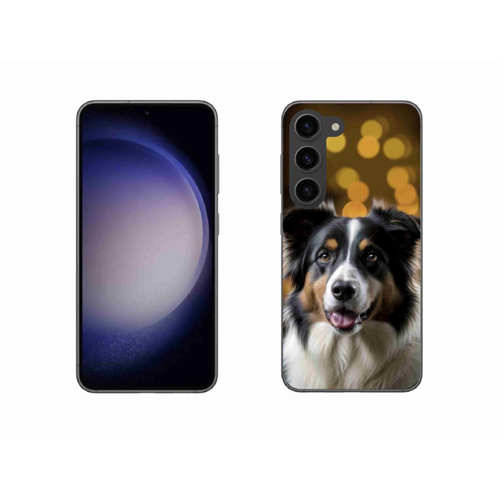 Gelový kryt mmCase na Samsung Galaxy S23 5G - usměvavý australský ovčák