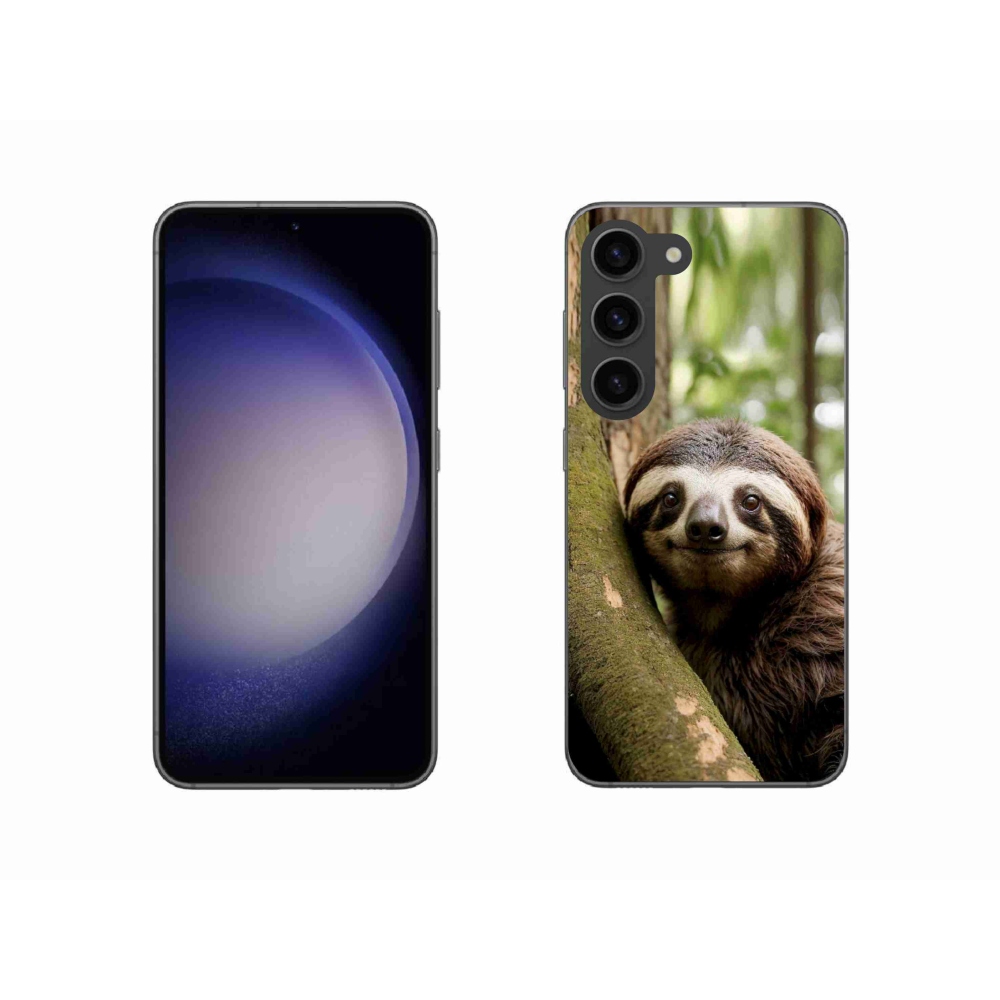 Gelový kryt mmCase na Samsung Galaxy S23 5G - usměvavý lenochod