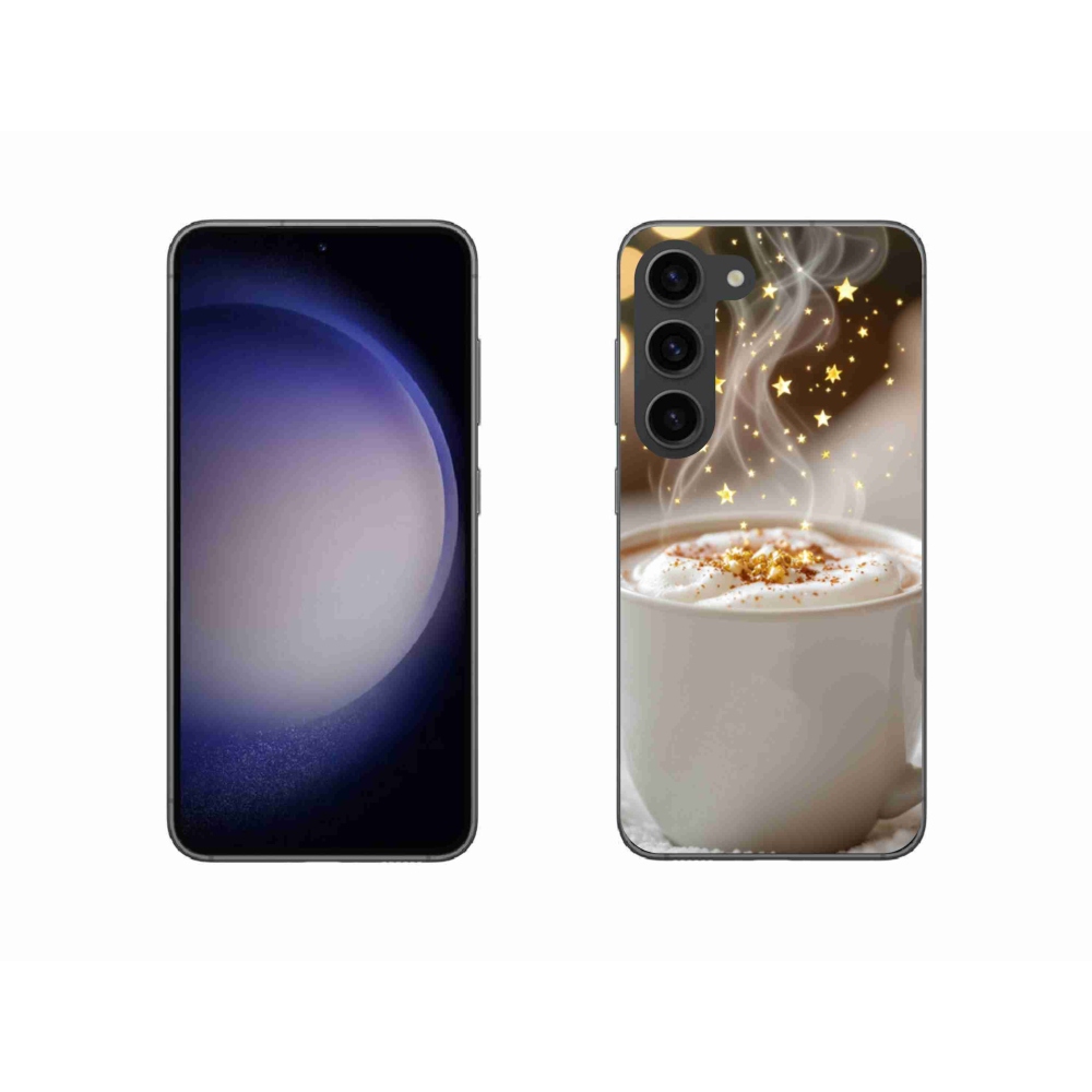 Gelový kryt mmCase na Samsung Galaxy S23 5G - vánoční horký nápoj