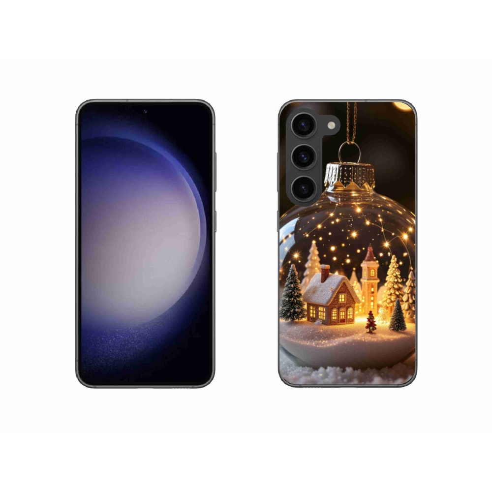 Gelový kryt mmCase na Samsung Galaxy S23 5G - vánoční koule 3