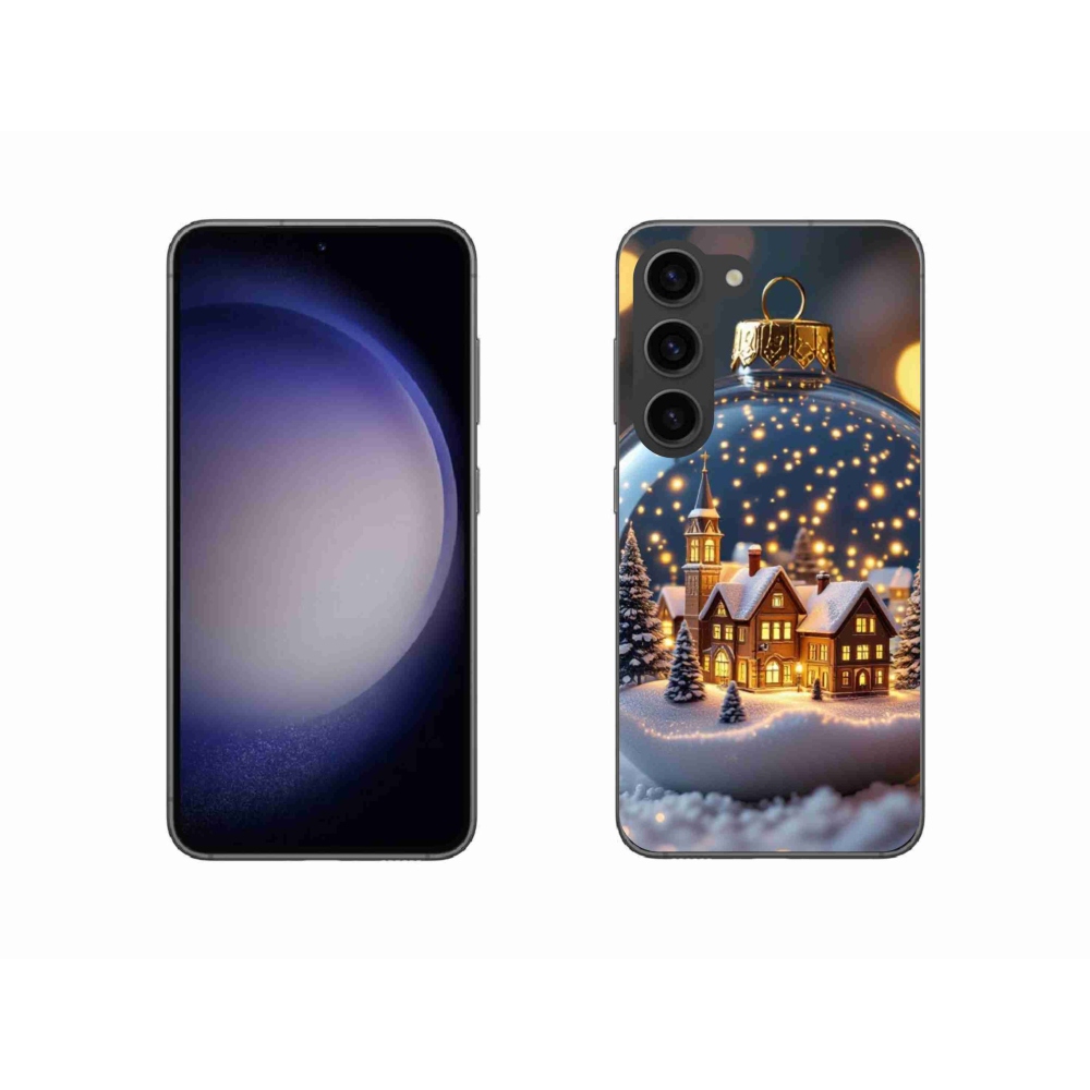 Gelový kryt mmCase na Samsung Galaxy S23 5G - vánoční koule 4
