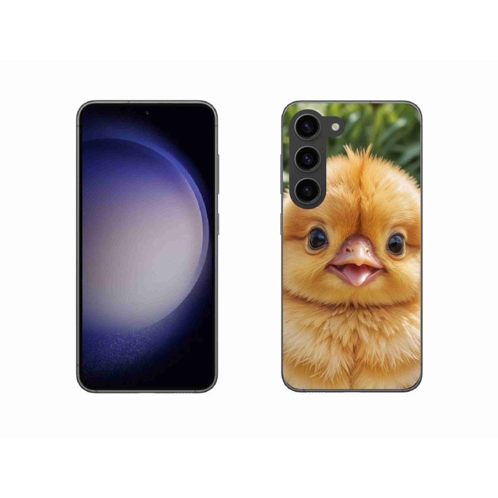 Gelový kryt mmCase na Samsung Galaxy S23 5G - veselé kuřátko