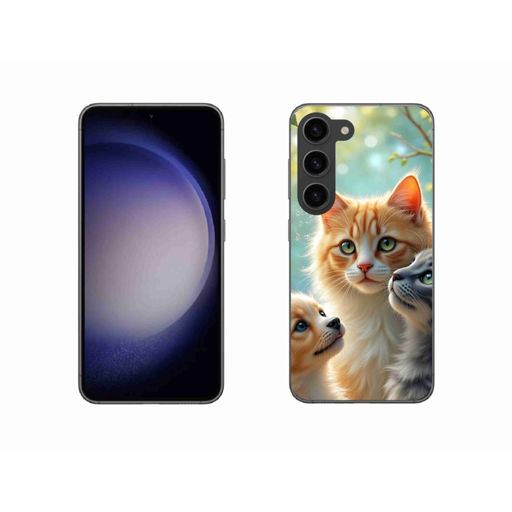 Gelový kryt mmCase na Samsung Galaxy S23 5G - zvířecí přátelství 2