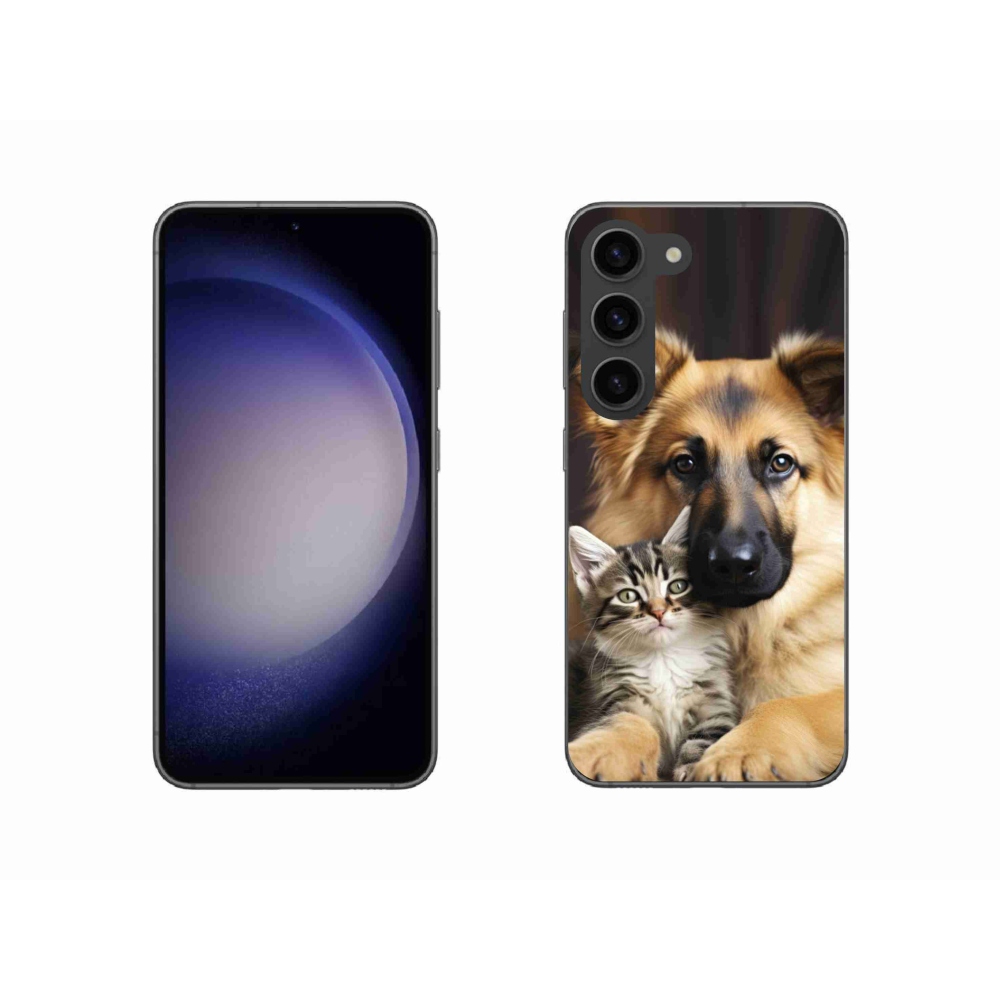 Gelový kryt mmCase na Samsung Galaxy S23 5G - zvířecí přátelství