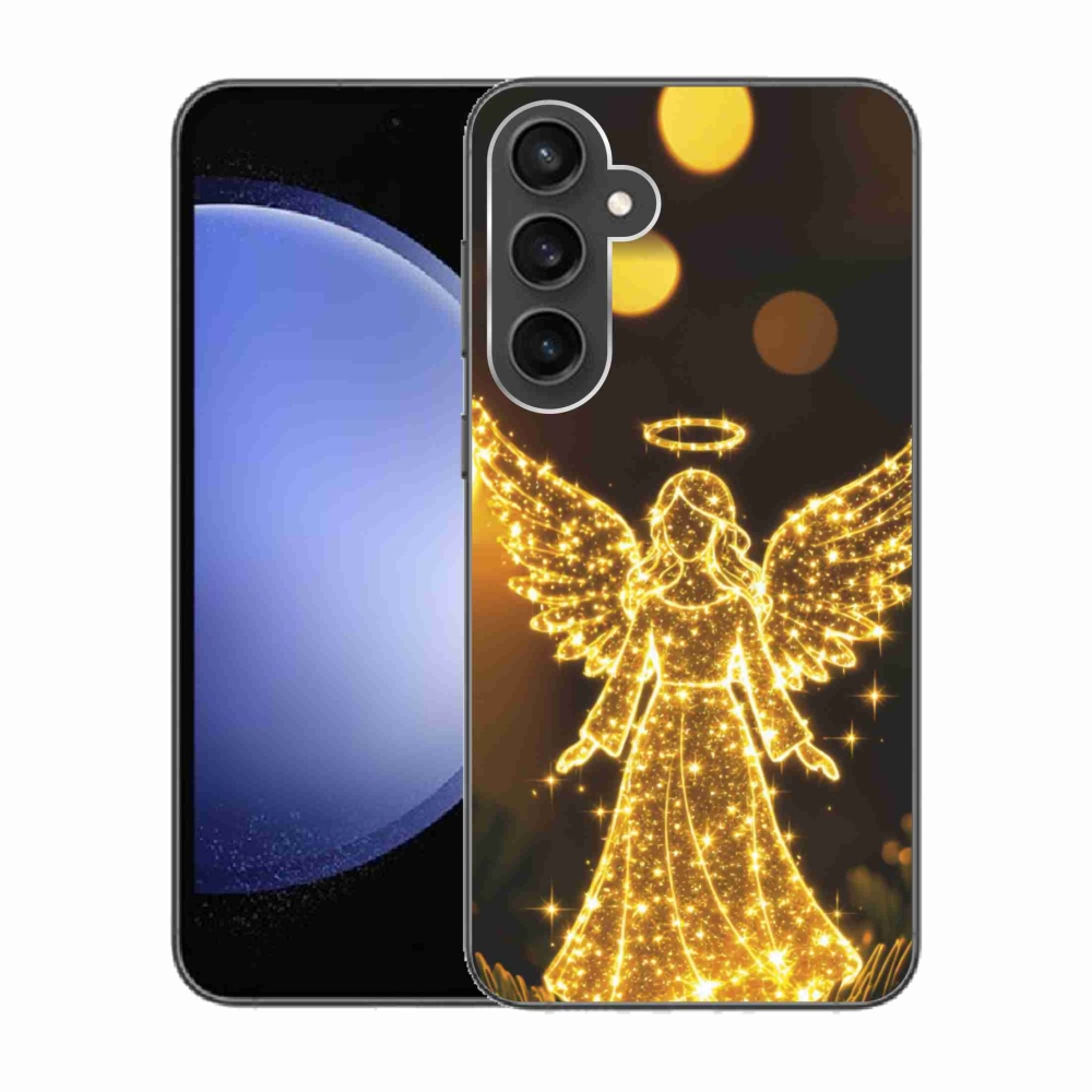 Gelový kryt mmCase na Samsung Galaxy S23 FE - anděl