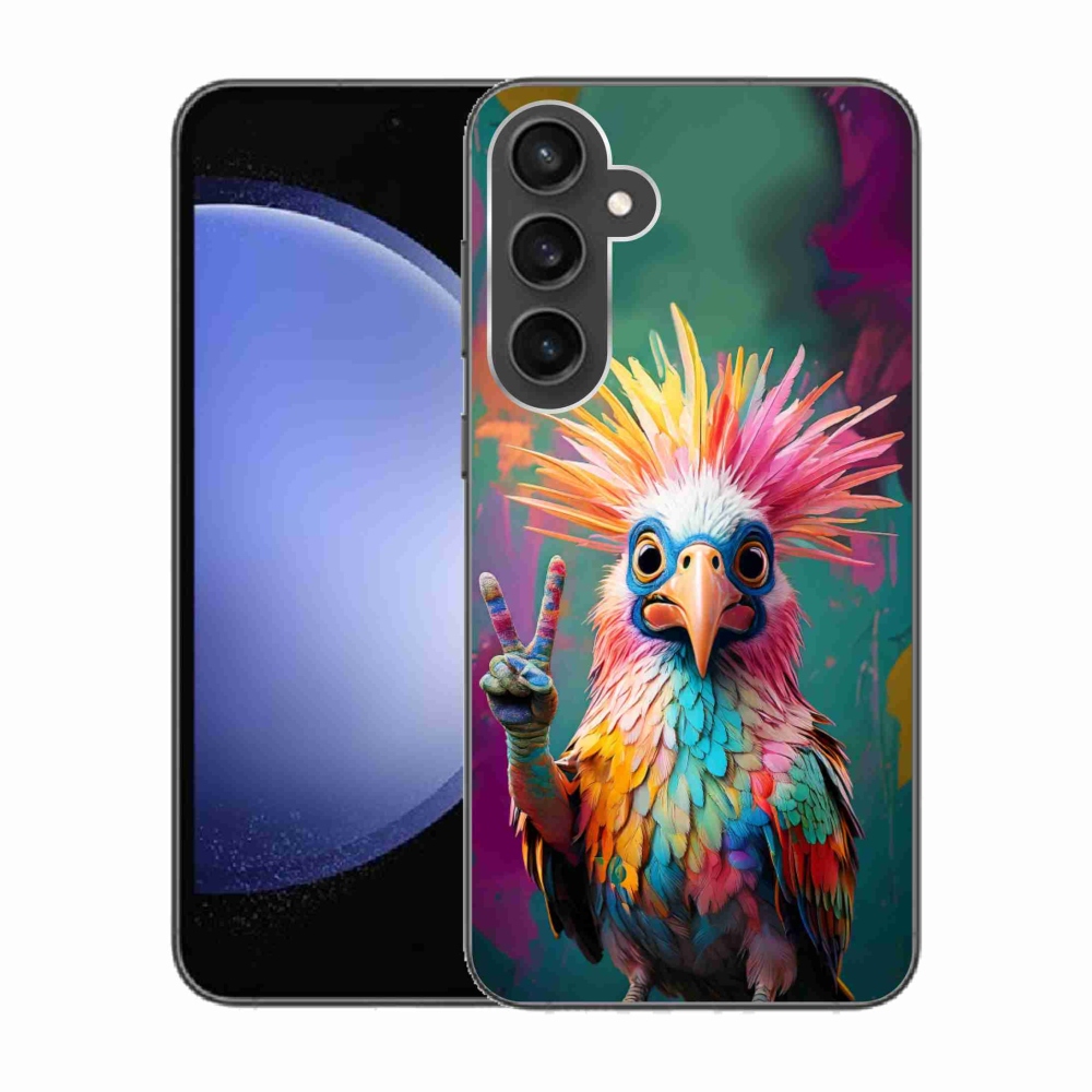 Gelový kryt mmCase na Samsung Galaxy S23 FE - barevný rebel