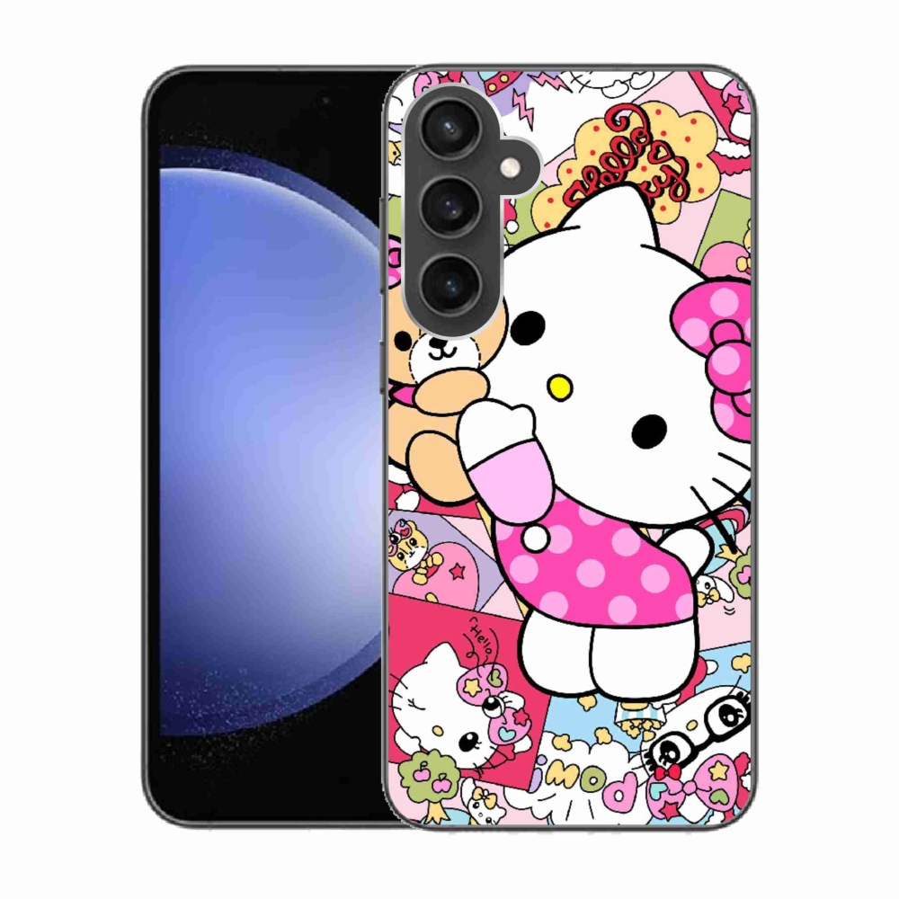 Gelový kryt mmCase na Samsung Galaxy S23 FE - cute kitty