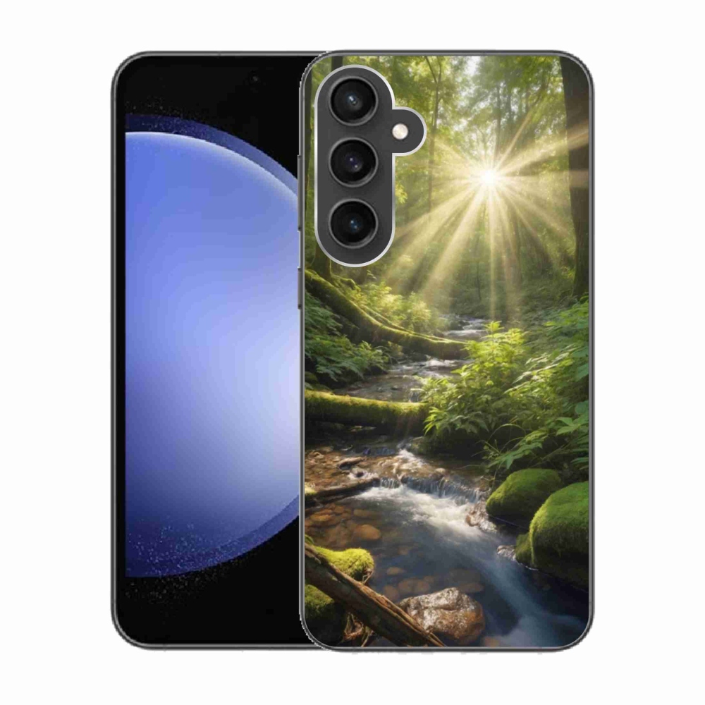 Gelový kryt mmCase na Samsung Galaxy S23 FE - hlubina lesa