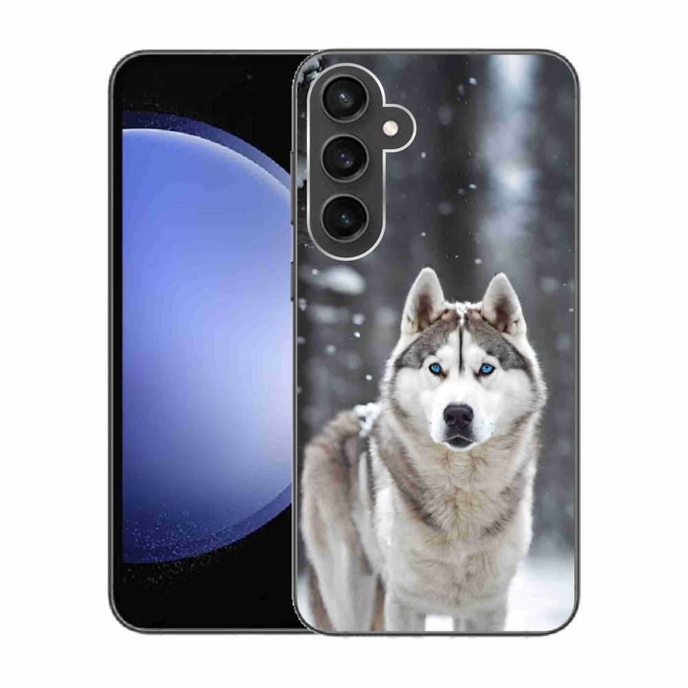 Gelový kryt mmCase na Samsung Galaxy S23 FE - husky 2
