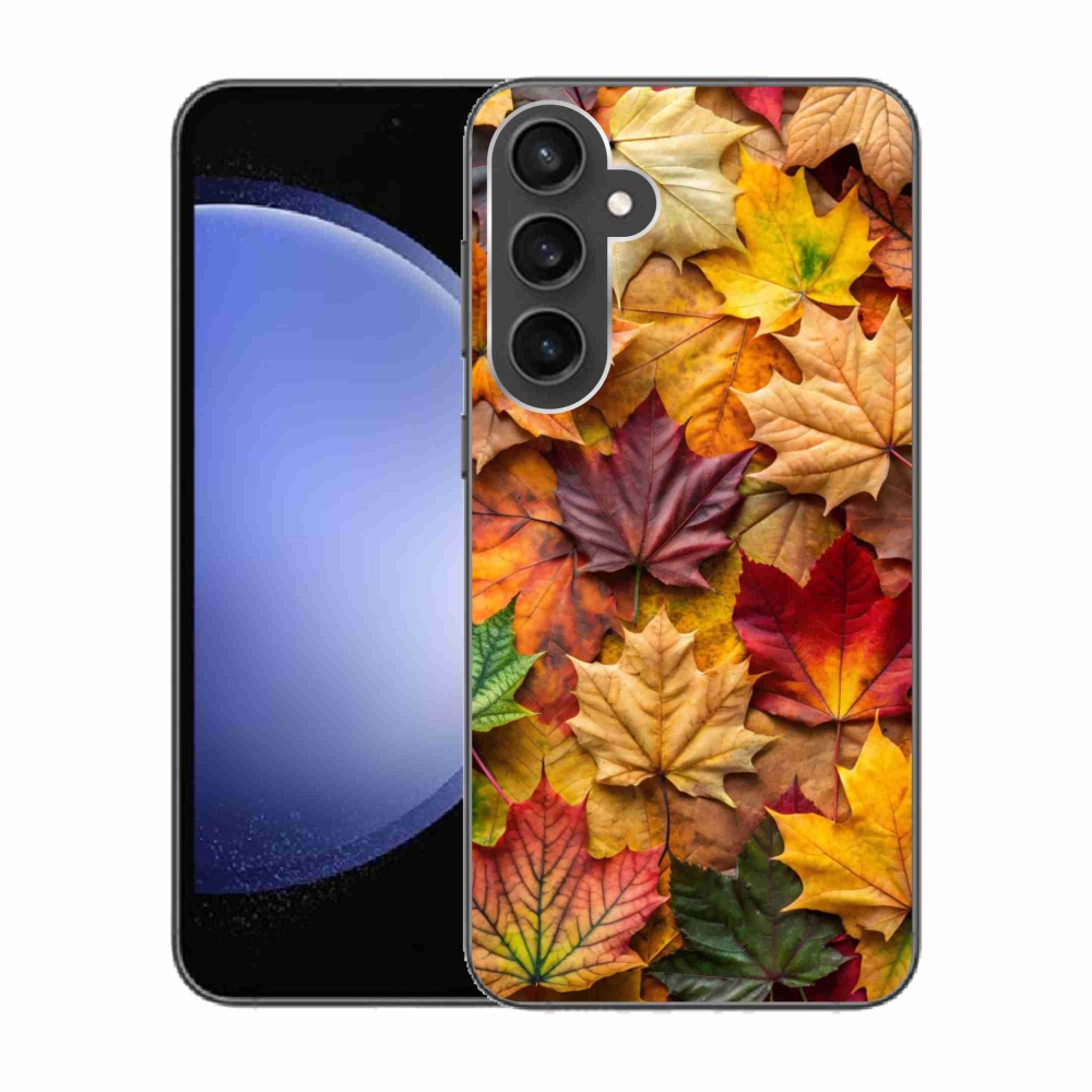Gelový kryt mmCase na Samsung Galaxy S23 FE - javorové listy 2
