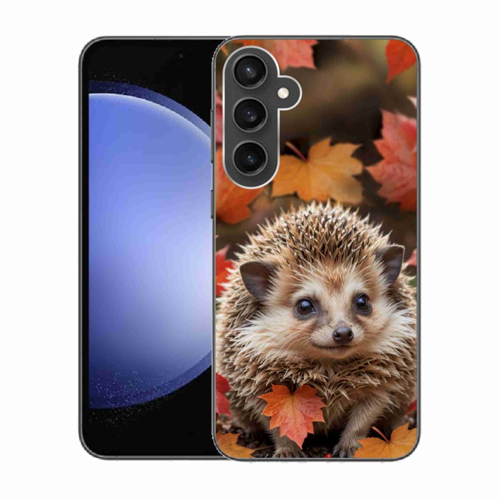 Gelový kryt mmCase na Samsung Galaxy S23 FE - ježek v listí