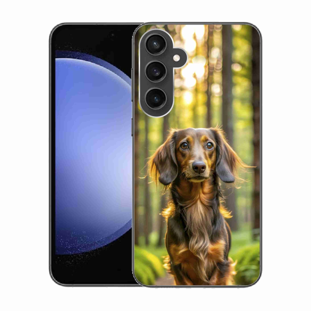 Gelový kryt mmCase na Samsung Galaxy S23 FE - jezevčík 4