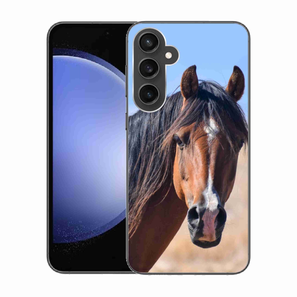 Gelový kryt mmCase na Samsung Galaxy S23 FE - klidný kůň