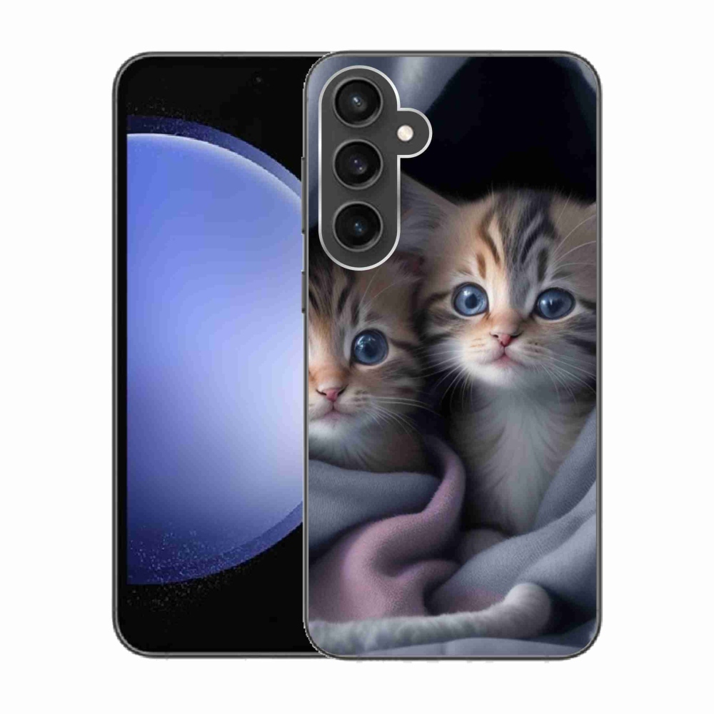 Gelový kryt mmCase na Samsung Galaxy S23 FE - kočičí duo 2