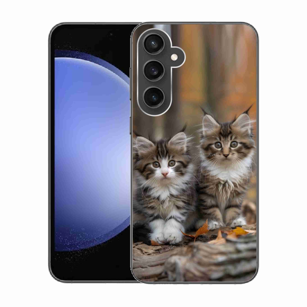 Gelový kryt mmCase na Samsung Galaxy S23 FE - kočičí duo 3