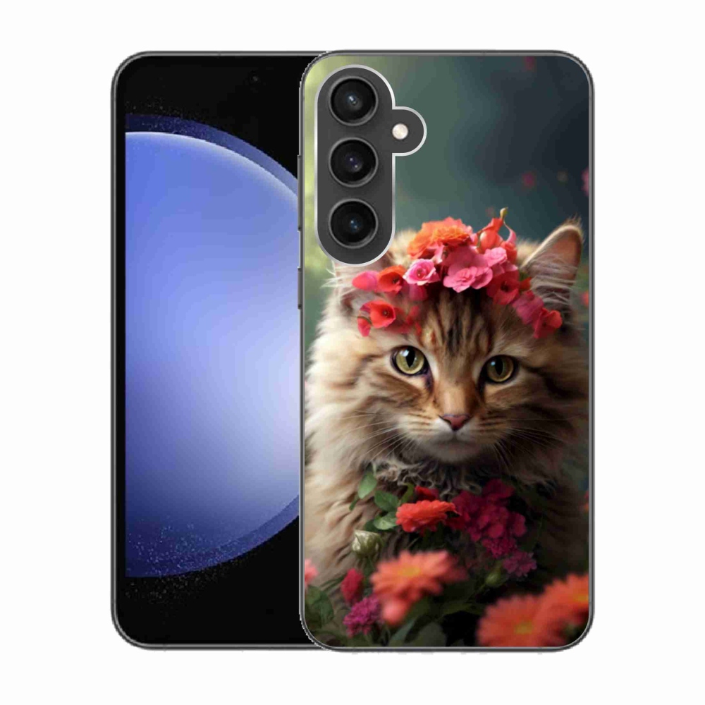 Gelový kryt mmCase na Samsung Galaxy S23 FE - kočíčí princezna