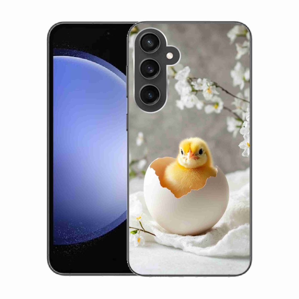 Gelový kryt mmCase na Samsung Galaxy S23 FE - kuřátko