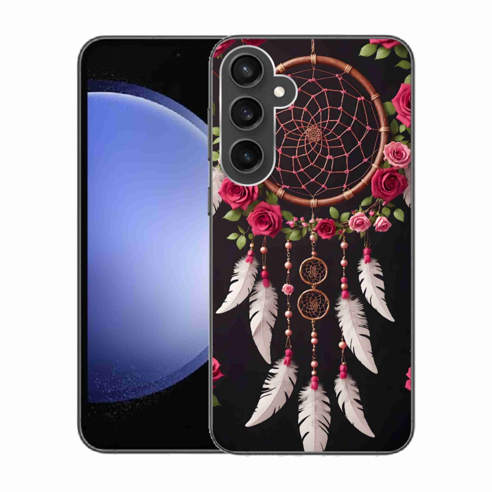 Gelový kryt mmCase na Samsung Galaxy S23 FE - lapač snů s růžemi