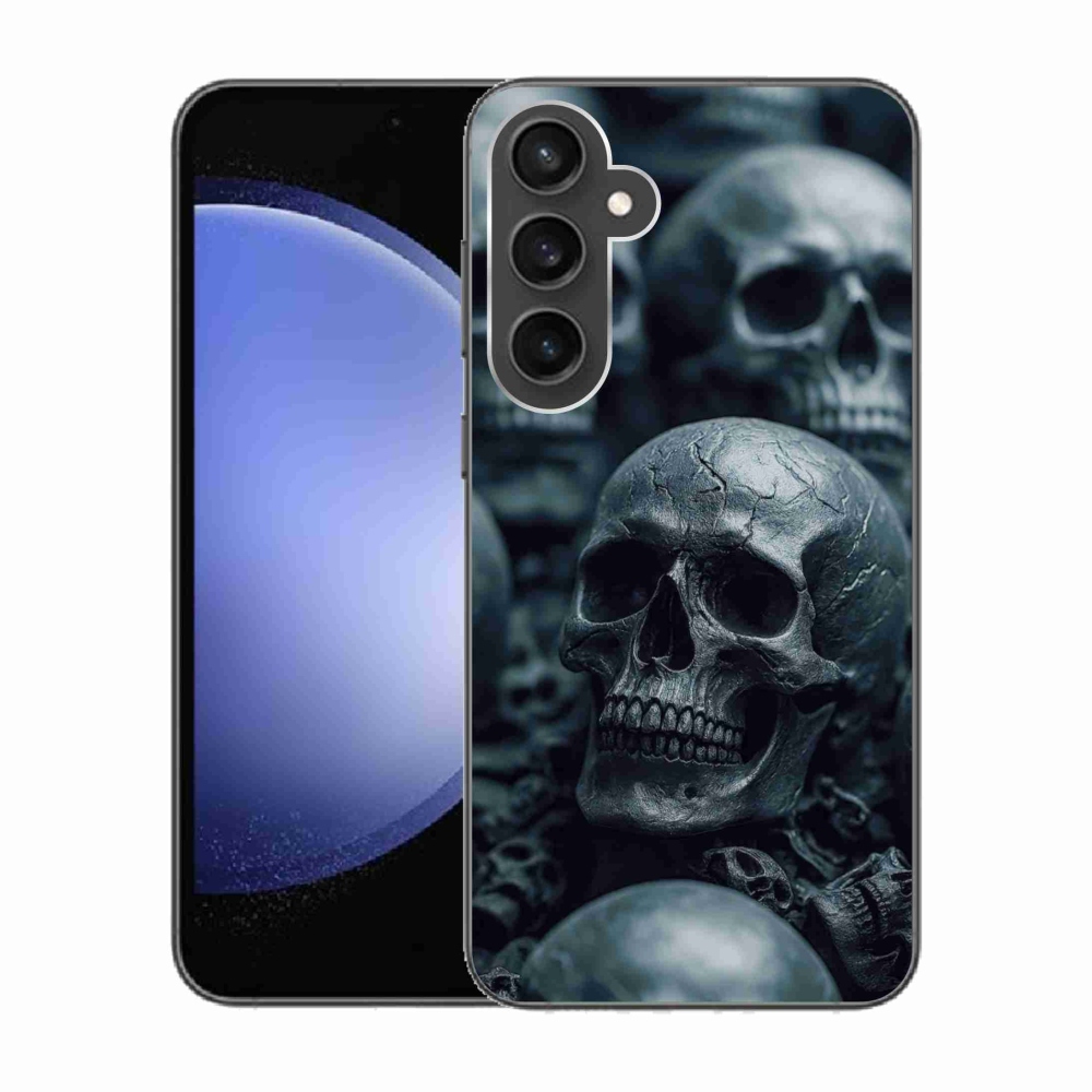Gelový kryt mmCase na Samsung Galaxy S23 FE - lebka 2