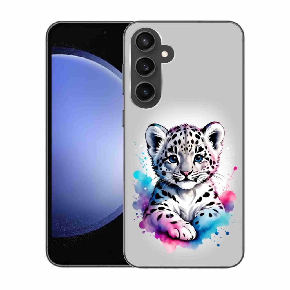 Gelový kryt mmCase na Samsung Galaxy S23 FE - levhartí mládě