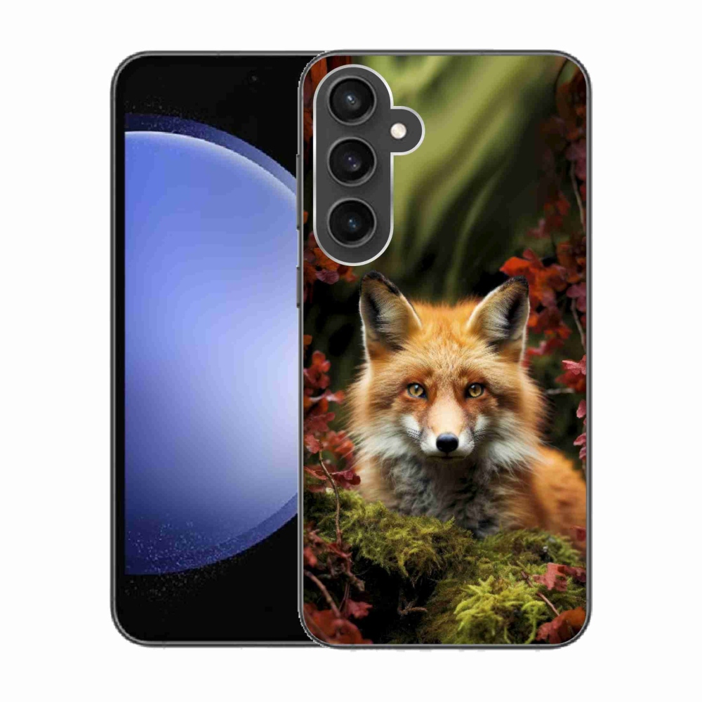 Gelový kryt mmCase na Samsung Galaxy S23 FE - liška v lese