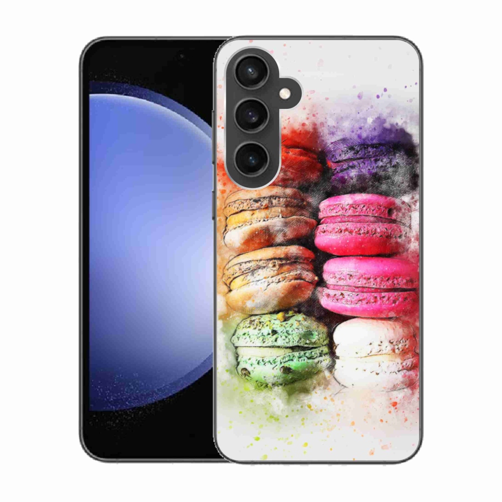 Gelový kryt mmCase na Samsung Galaxy S23 FE - makrónky