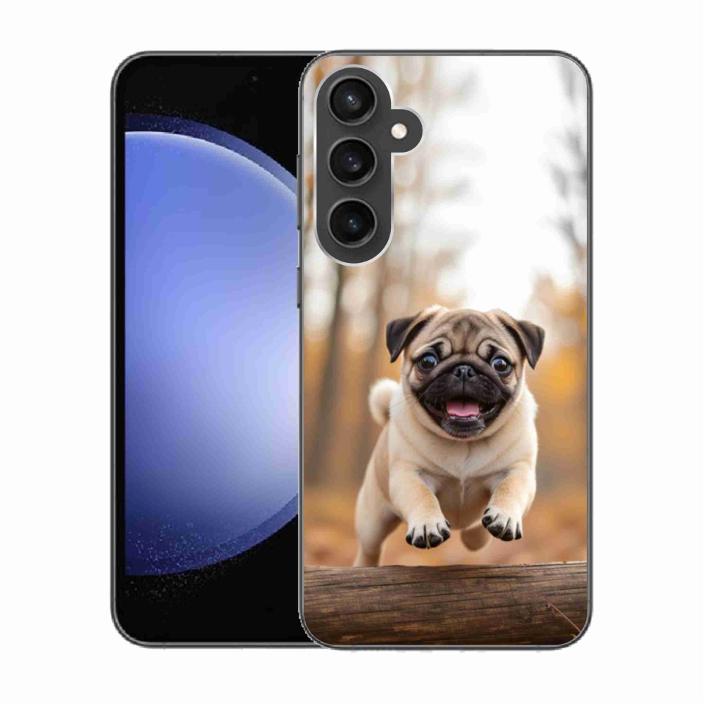 Gelový kryt mmCase na Samsung Galaxy S23 FE - mops 2