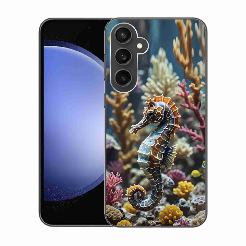 Gelový kryt mmCase na Samsung Galaxy S23 FE - mořský koník 2