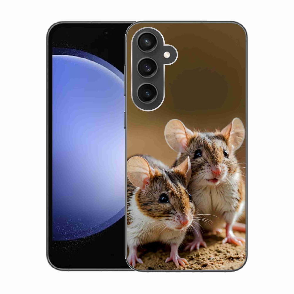 Gelový kryt mmCase na Samsung Galaxy S23 FE - myší duo