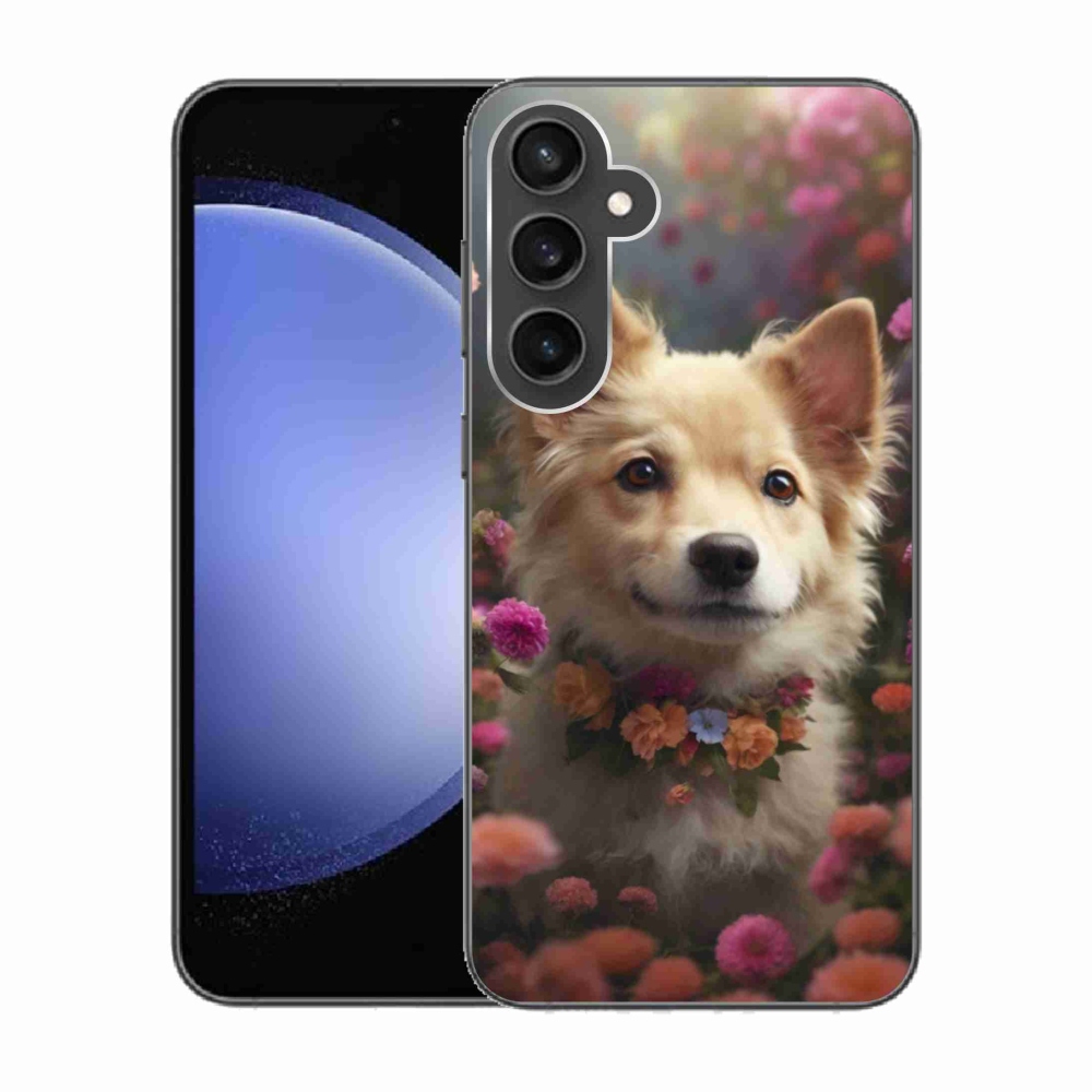 Gelový kryt mmCase na Samsung Galaxy S23 FE - německý špic