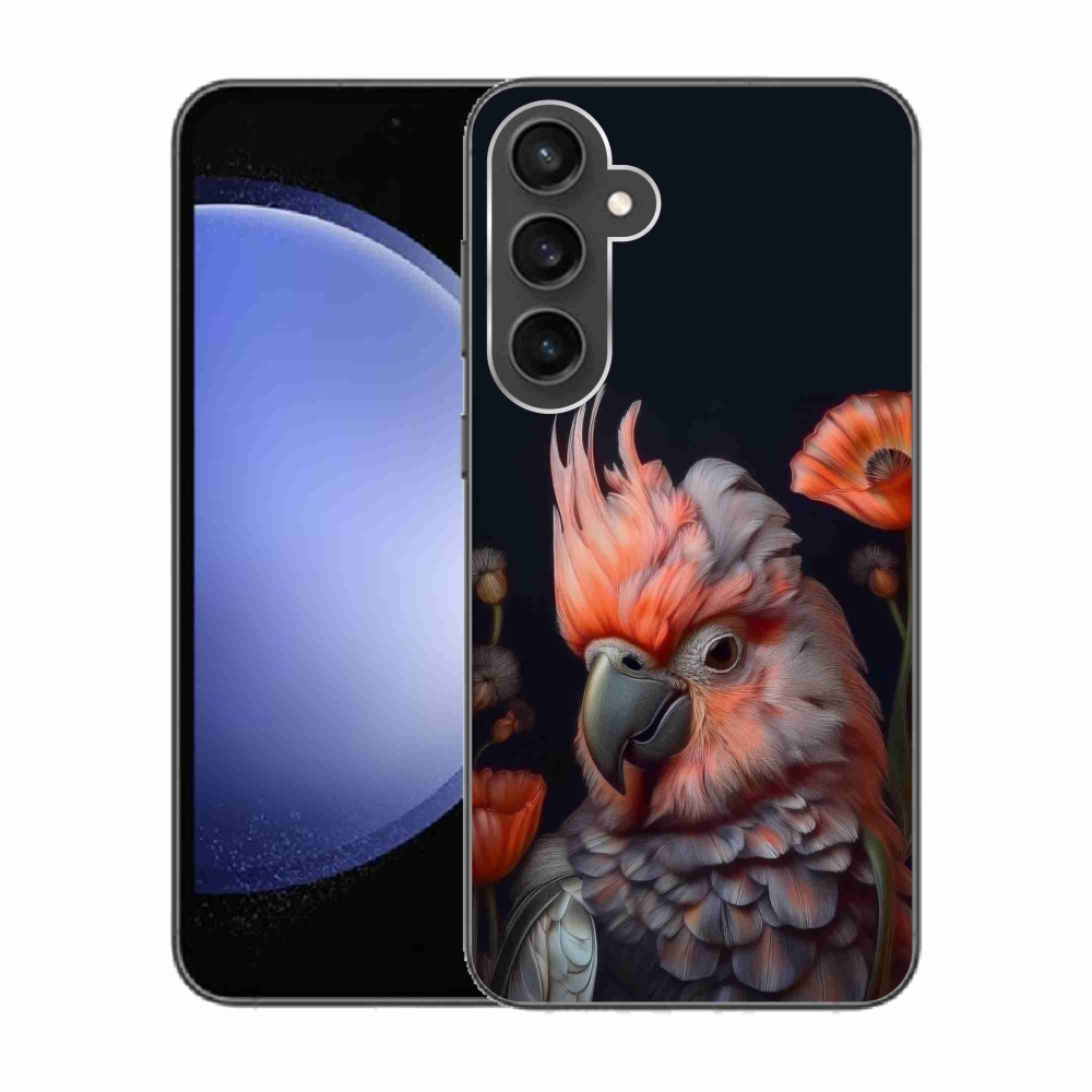 Gelový kryt mmCase na Samsung Galaxy S23 FE - papoušek kakadu v barvách