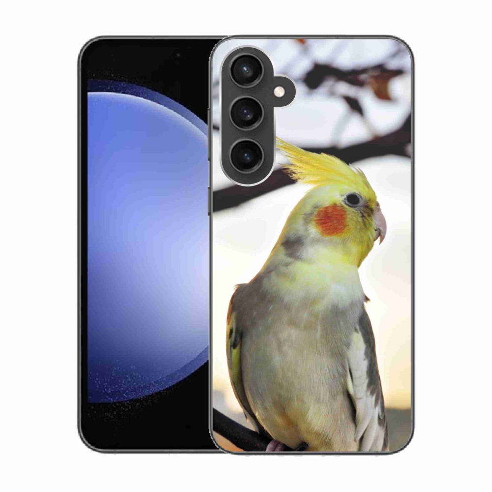 Gelový kryt mmCase na Samsung Galaxy S23 FE - papoušek korela