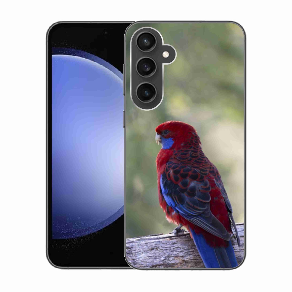 Gelový kryt mmCase na Samsung Galaxy S23 FE - papoušek rosela