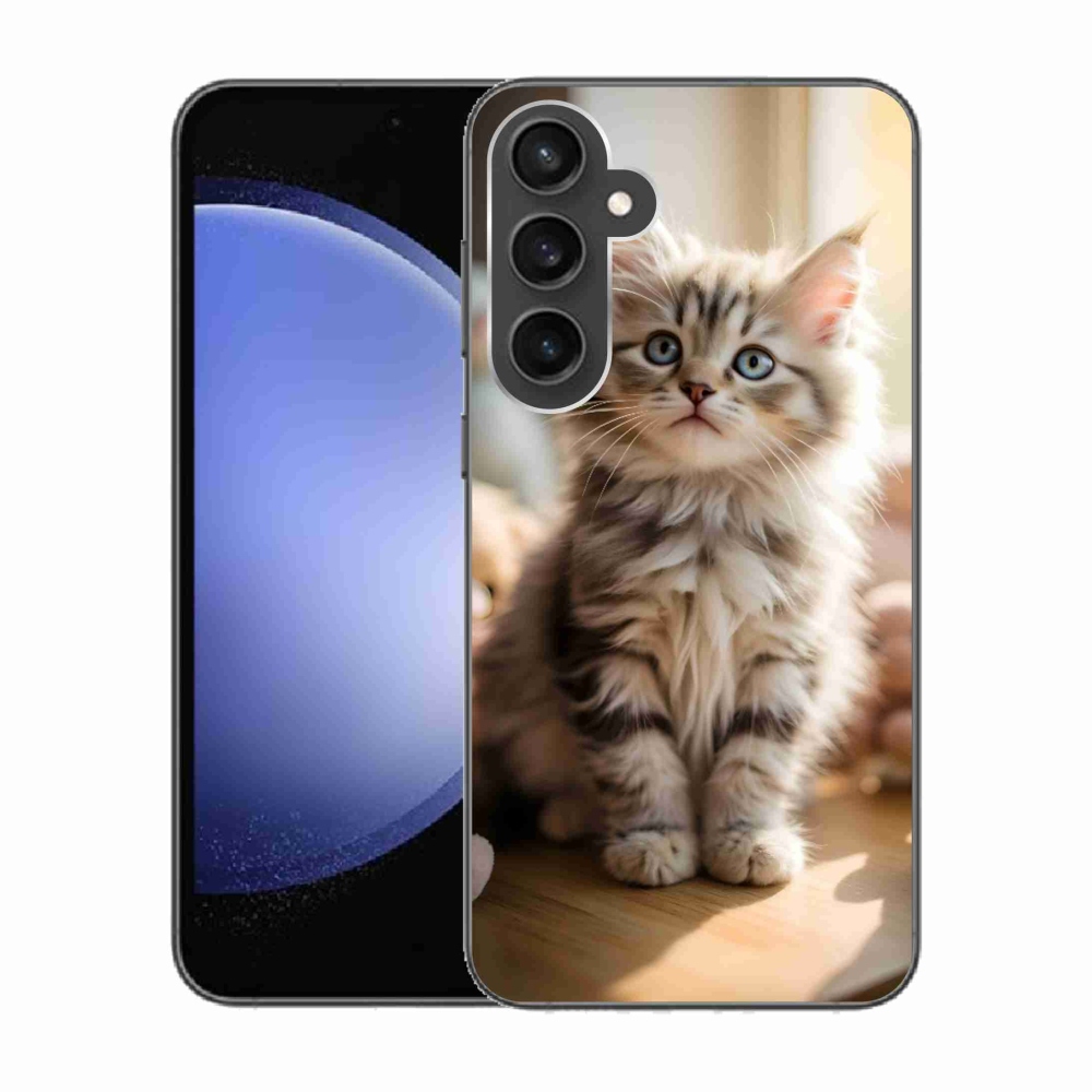 Gelový kryt mmCase na Samsung Galaxy S23 FE - roztomilé kotě 10