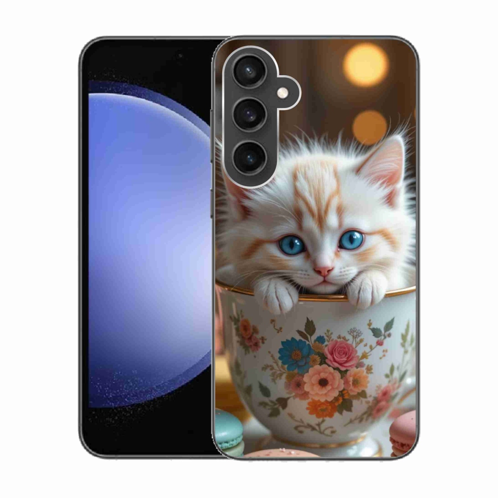 Gelový kryt mmCase na Samsung Galaxy S23 FE - roztomilé kotě 6