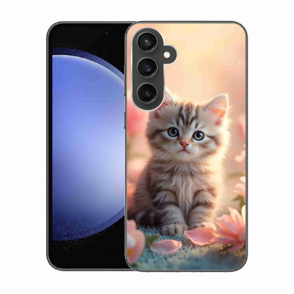 Gelový kryt mmCase na Samsung Galaxy S23 FE - roztomilé kotě 8