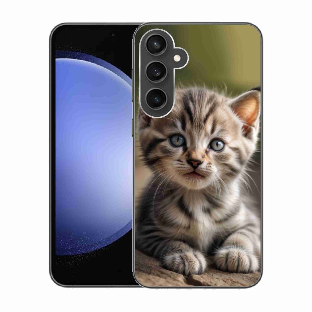 Gelový kryt mmCase na Samsung Galaxy S23 FE - roztomilé kotě 9