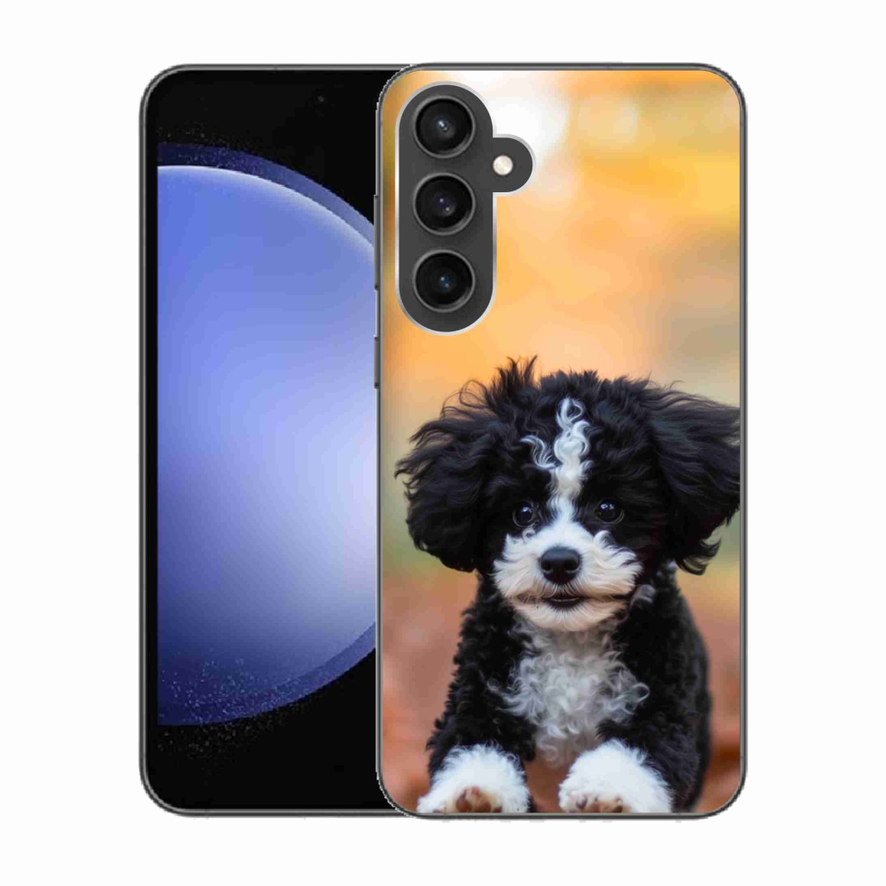 Gelový kryt mmCase na Samsung Galaxy S23 FE - roztomilé štěně 2