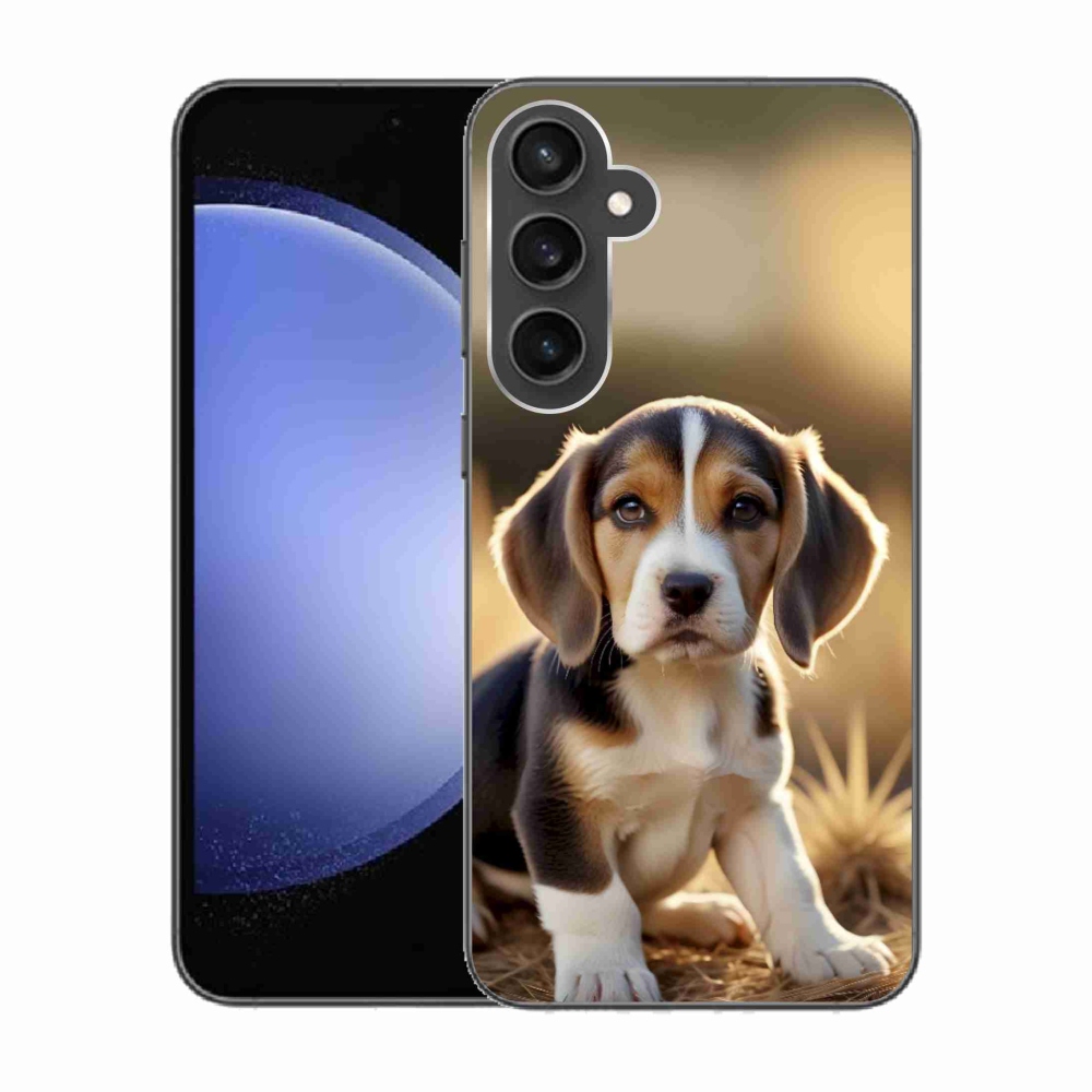 Gelový kryt mmCase na Samsung Galaxy S23 FE - roztomilý bígl