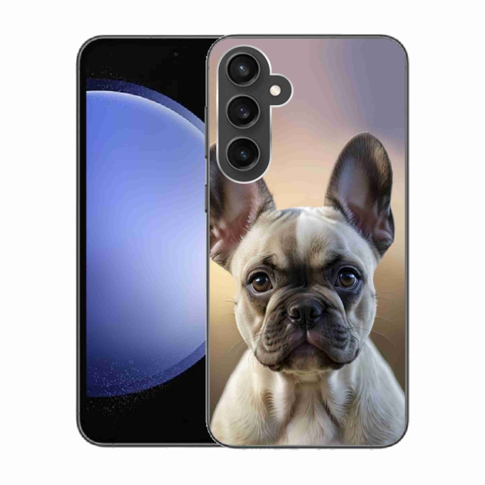 Gelový kryt mmCase na Samsung Galaxy S23 FE - roztomilý francouzský buldoček