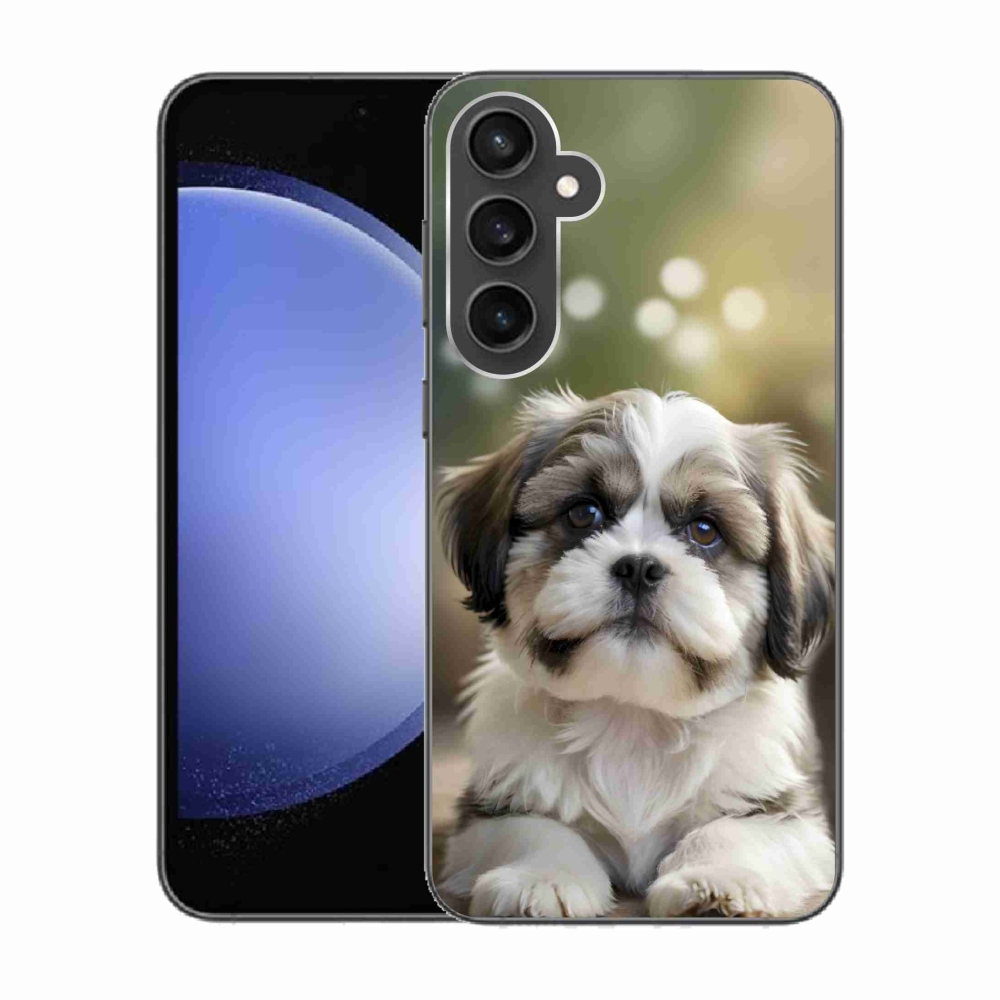 Gelový kryt mmCase na Samsung Galaxy S23 FE - roztomilý shih-tzu