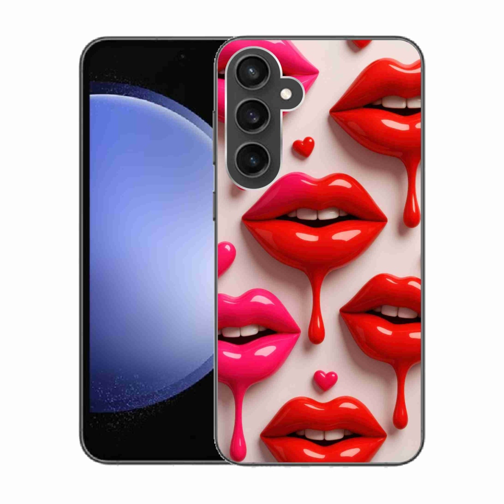 Gelový kryt mmCase na Samsung Galaxy S23 FE - rty 2