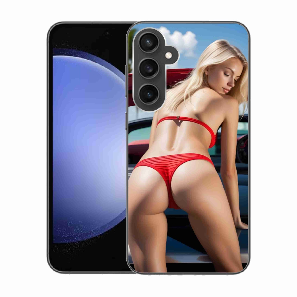 Gelový kryt mmCase na Samsung Galaxy S23 FE - sexy žena 2