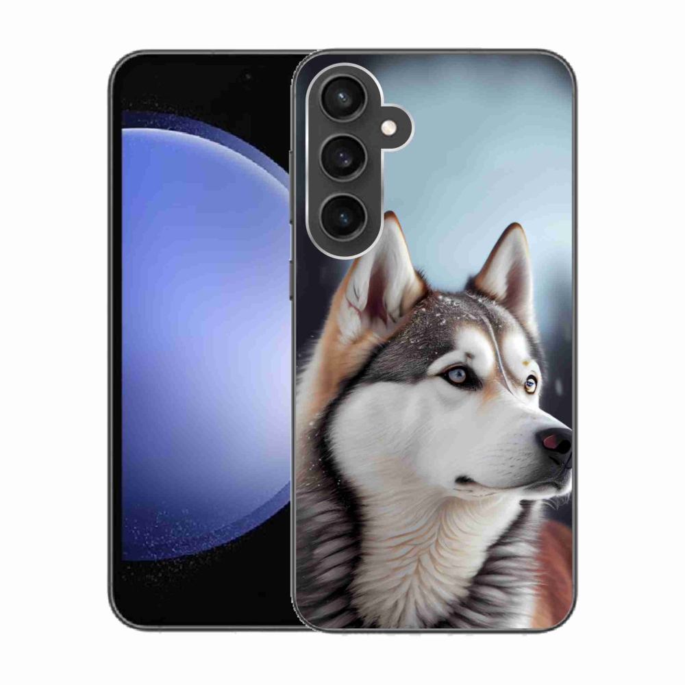 Gelový kryt mmCase na Samsung Galaxy S23 FE - sibiřský husky