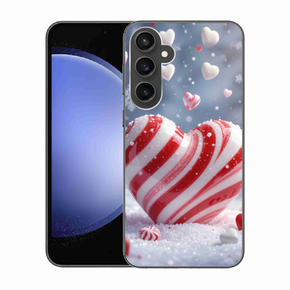 Gelový kryt mmCase na Samsung Galaxy S23 FE - sladké srdce