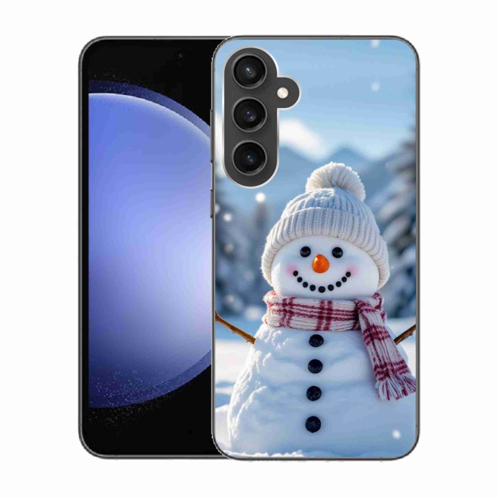 Gelový kryt mmCase na Samsung Galaxy S23 FE - sněhulák 3